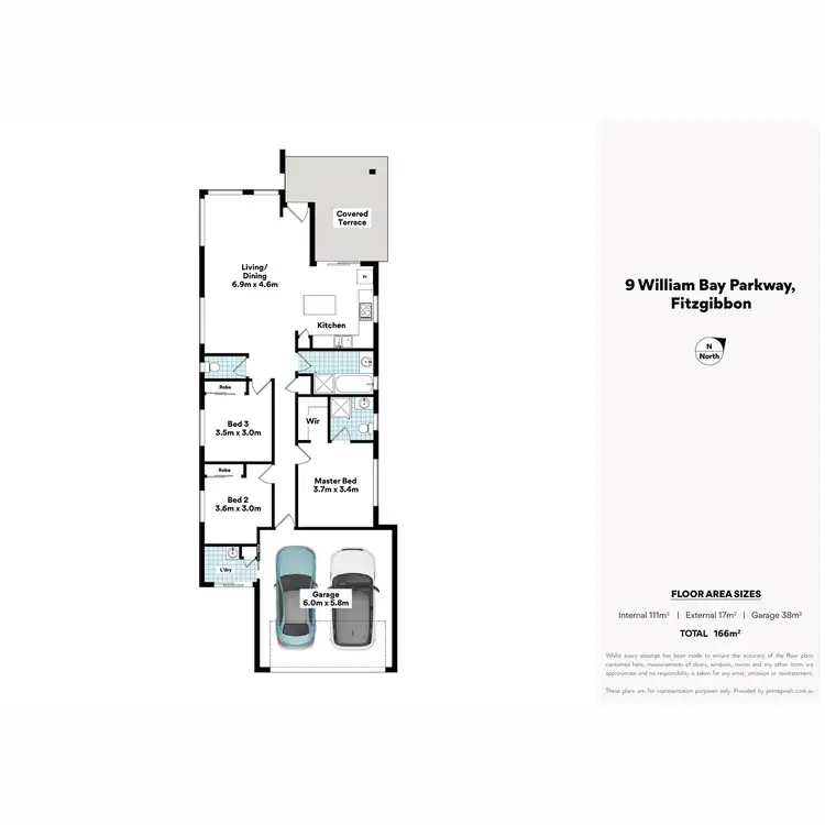 Floorplan of Homely house listing, 9 William Bay Park Way, Fitzgibbon QLD 4018