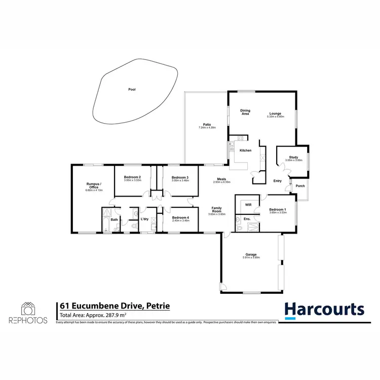Floorplan of Homely house listing, 61 Eucumbene Drive, Petrie QLD 4502