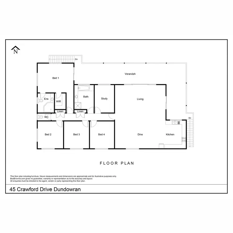 Floorplan of Homely house listing, 45 Crawford Drive, Dundowran QLD 4655