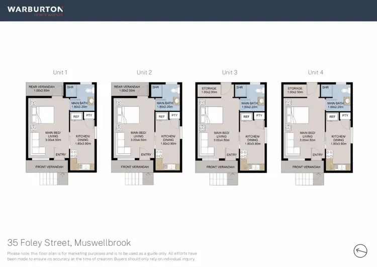 Floorplan of Homely block of units listing, 35 Foley Street, Muswellbrook NSW 2333