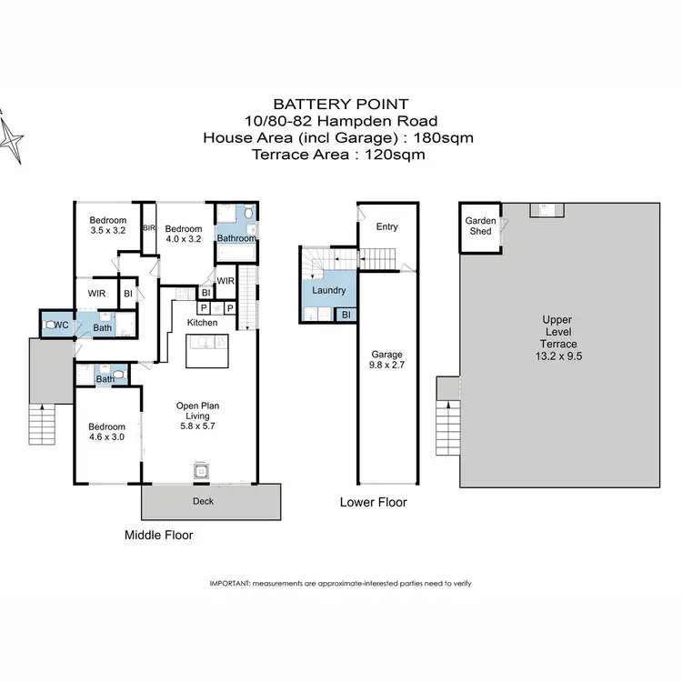 Floorplan of Homely apartment listing, 10/80-82 Hampden Road, Battery Point TAS 7004