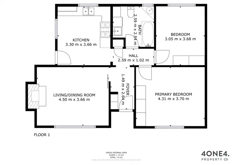 Floorplan of Homely house listing, 10 Jackson Street, Glenorchy TAS 7010