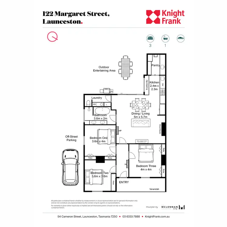 Floorplan of Homely house listing, 122 Margaret Street, Launceston TAS 7250