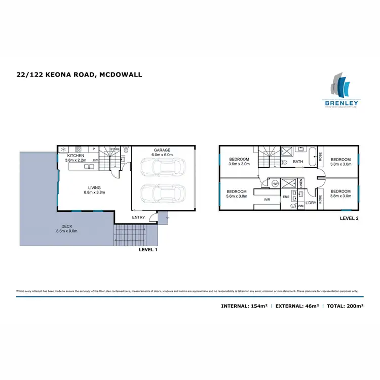 Floorplan of Homely townhouse listing, 22/122 Keona Road, Mcdowall QLD 4053