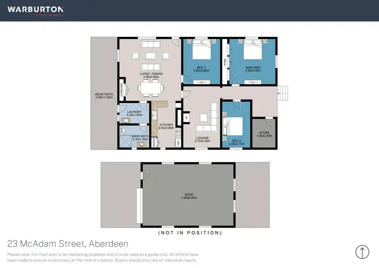 Floorplan of Homely house listing, 23 McAdam Street, Aberdeen NSW 2336