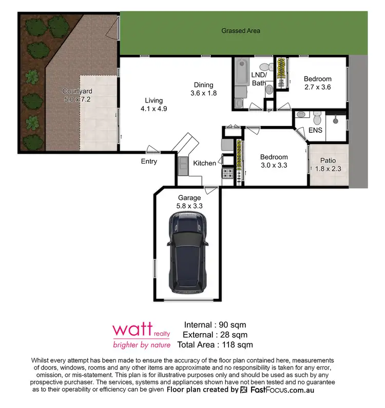 Floorplan of Homely unit listing, 1/2 Halcomb Street, Zillmere QLD 4034
