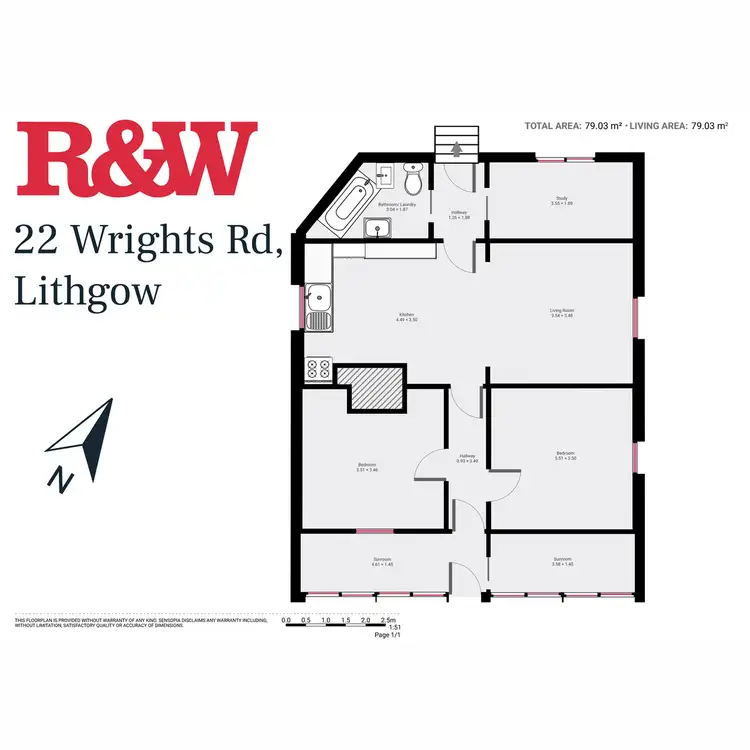 Floorplan of Homely house listing, 22 Wrights Road, Lithgow NSW 2790