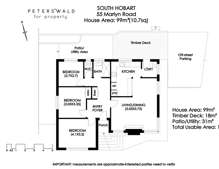 Floorplan of Homely house listing, 55 Marlyn Road, South Hobart TAS 7004