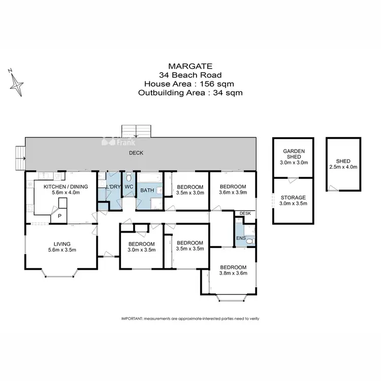 Floorplan of Homely house listing, 34 Beach Road, Margate TAS 7054