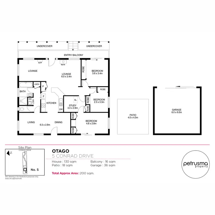 Floorplan of Homely house listing, 5 Conrad Drive, Otago TAS 7017