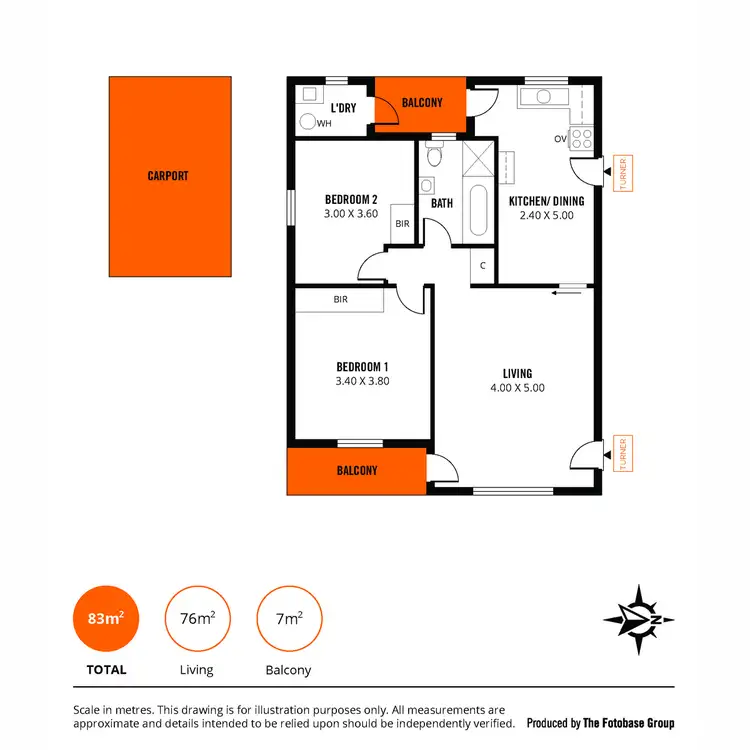 Floorplan of Homely unit listing, 14/2 Tarlton Street, Somerton Park SA 5044