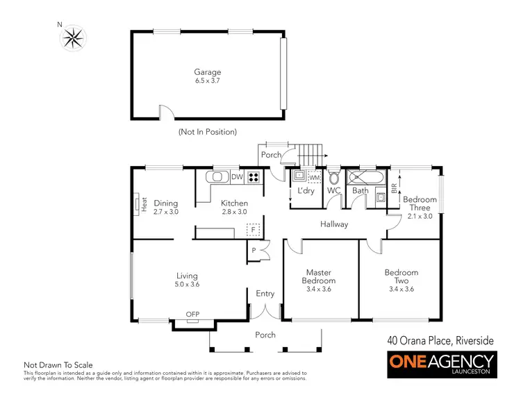 Floorplan of Homely house listing, 40 Orana Place, Riverside TAS 7250