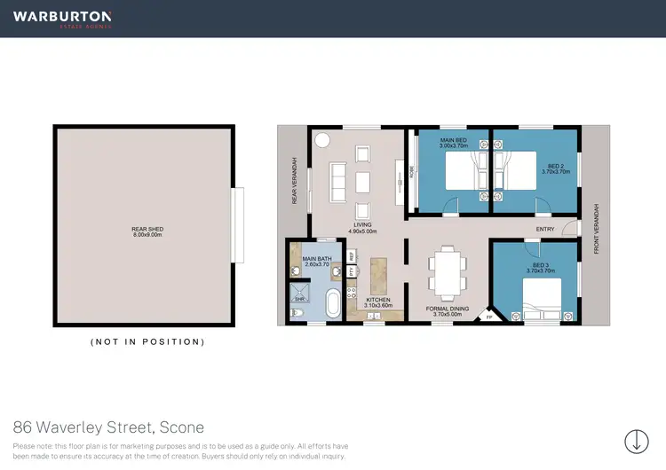 Floorplan of Homely house listing, 86 Waverley Street, Scone NSW 2337
