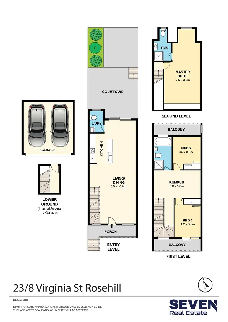 Floorplan of Homely townhouse listing, 23/8 Virginia Street, Rosehill NSW 2142