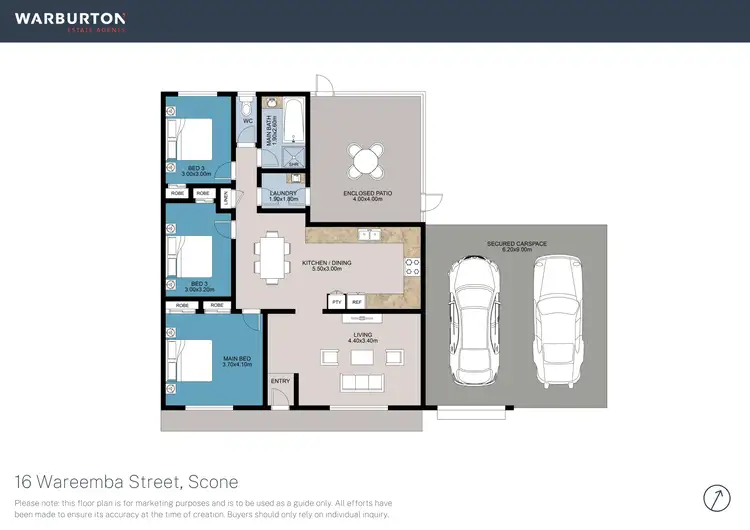 Floorplan of Homely house listing, 16 Wareemba Street, Scone NSW 2337
