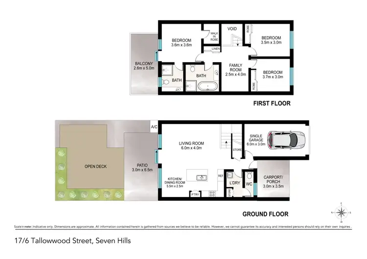 Floorplan of Homely townhouse listing, 17/6 Tallowwood Street, Seven Hills QLD 4170