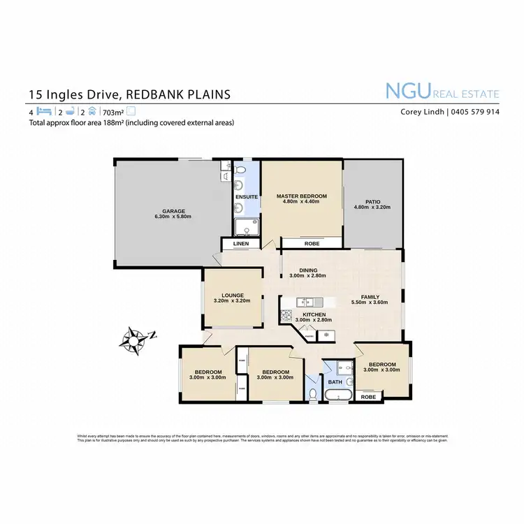 Floorplan of Homely house listing, 15 Ingles Drive, Redbank Plains QLD 4301