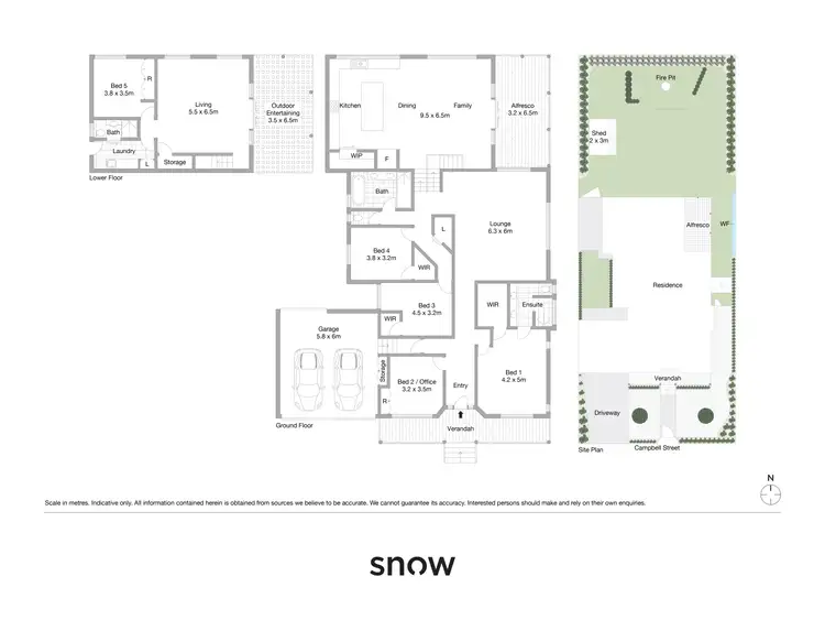 Floorplan of Homely house listing, 5 Campbell Street, East Toowoomba QLD 4350