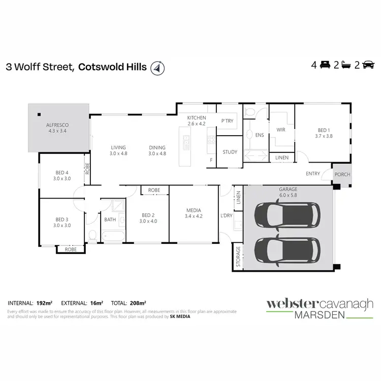 Floorplan of Homely house listing, 3 Wolff Street, Cotswold Hills QLD 4350