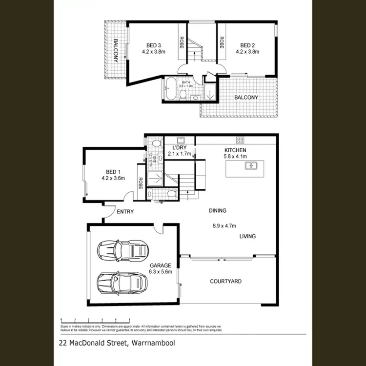 Floorplan of Homely house listing, 22 MacDonald Street, Warrnambool VIC 3280