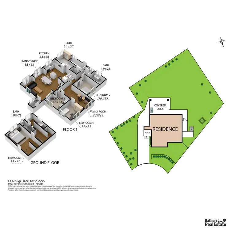 Floorplan of Homely house listing, 13 Alpugi Place, Kelso NSW 2795