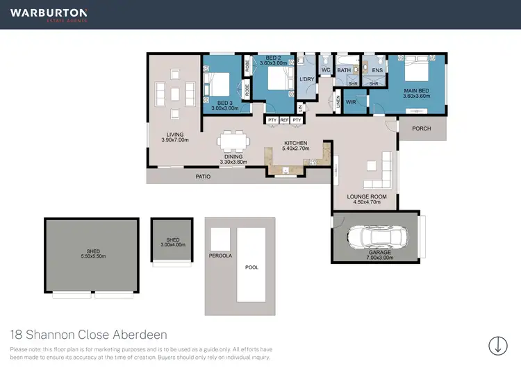 Floorplan of Homely house listing, 18 Shannon Close, Aberdeen NSW 2336