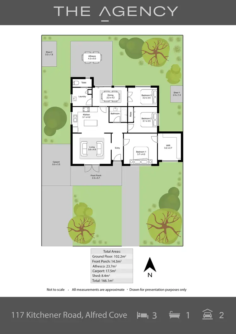 Floorplan of Homely house listing, 117 Kitchener Road, Alfred Cove WA 6154