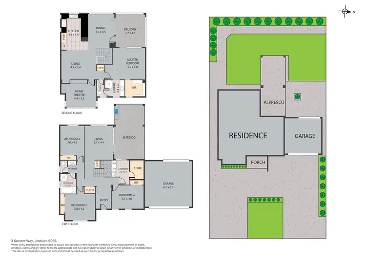 Floorplan of Homely house listing, 3 Sextant Way, Jindalee WA 6036