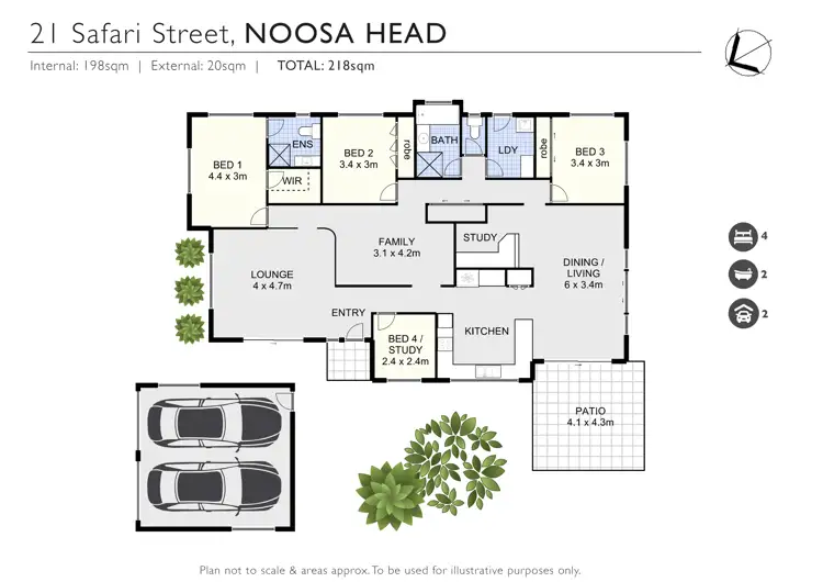 Floorplan of Homely house listing, 21 Safari Street, Noosa Heads QLD 4567