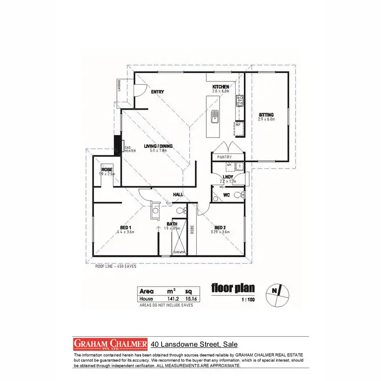 Floorplan of Homely house listing, 40 Lansdowne Street, Sale VIC 3850
