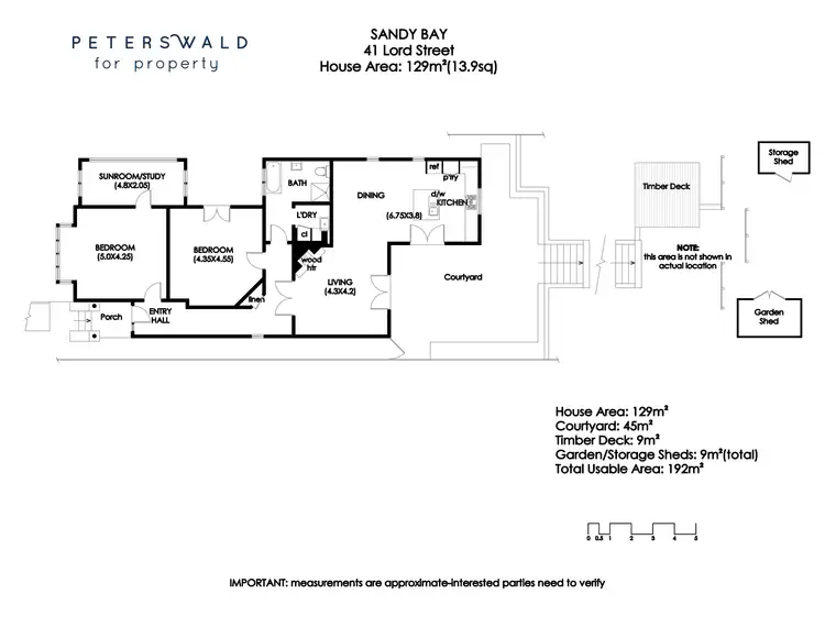 Floorplan of Homely house listing, 41 Lord Street, Sandy Bay TAS 7005