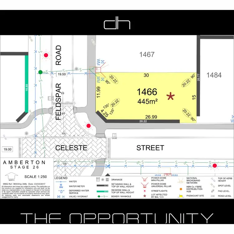Floorplan of Homely land listing, 23 Feldspar Road, Eglinton WA 6034