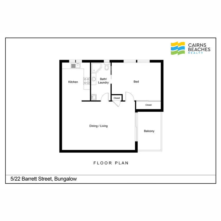 Floorplan of Homely apartment listing, 5/22 Barrett Street, Bungalow QLD 4870