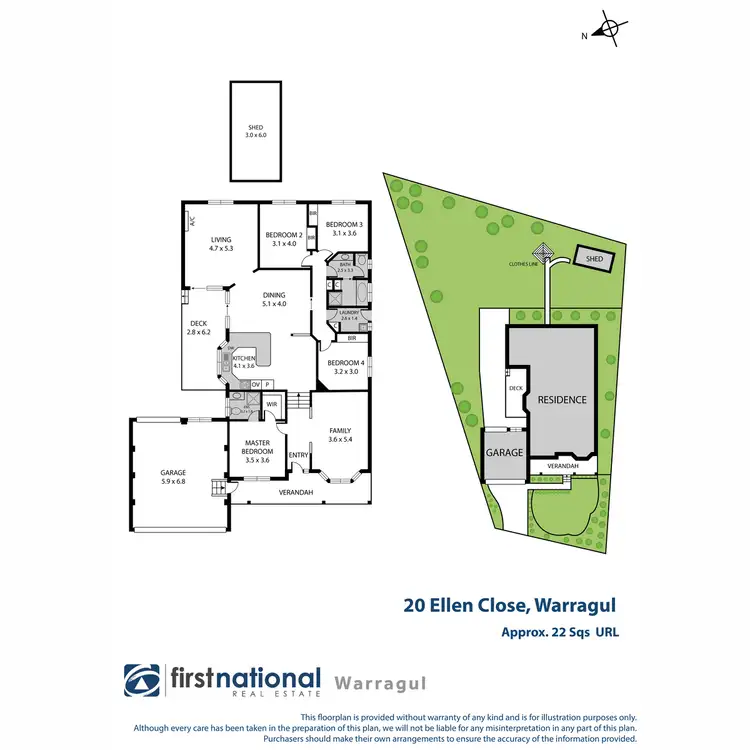 Floorplan of Homely house listing, 20 Ellen Close, Warragul VIC 3820
