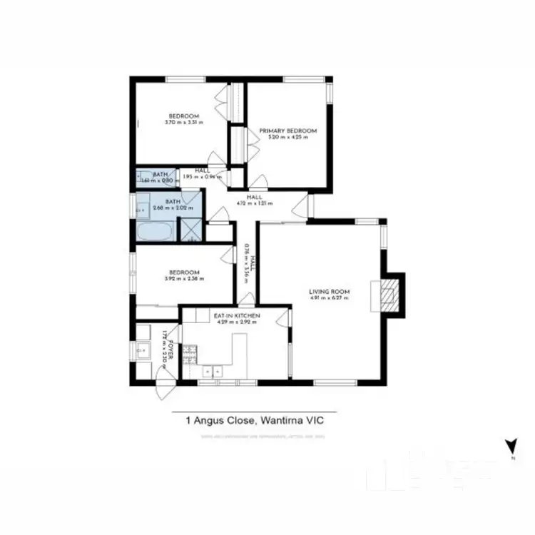 Floorplan of Homely house listing, 1 Angus Close, Wantirna VIC 3152