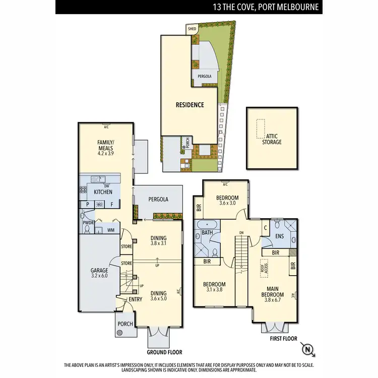 Floorplan of Homely house listing, 13 The Cove, Port Melbourne VIC 3207