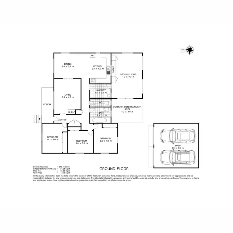 Floorplan of Homely house listing, 82 Hogg Street, Rockville QLD 4350