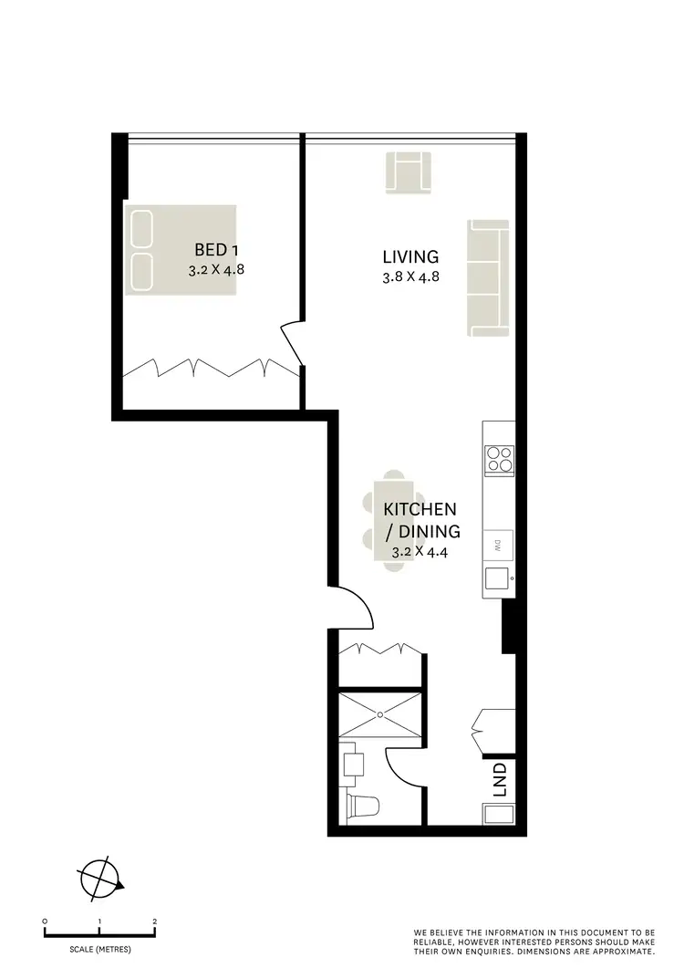 Floorplan of Homely apartment listing, 101/27 Commonwealth Street, Sydney NSW 2000