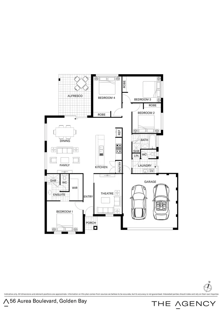 Floorplan of Homely house listing, 56 Aurea Boulevard, Golden Bay WA 6174