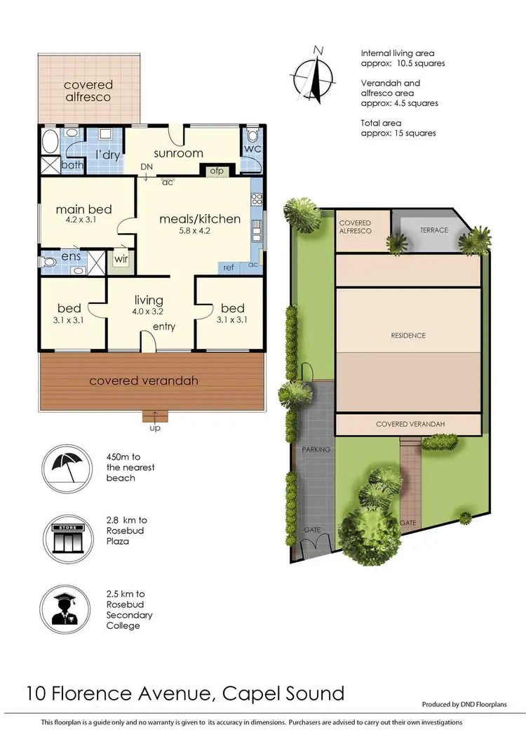 Floorplan of Homely house listing, 10 Florence Avenue, Capel Sound VIC 3940
