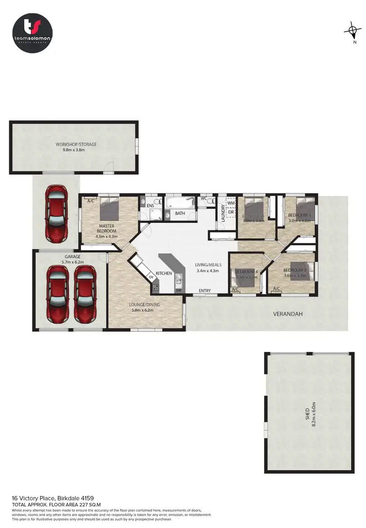 Floorplan of Homely house listing, 16 Victory Place, Birkdale QLD 4159