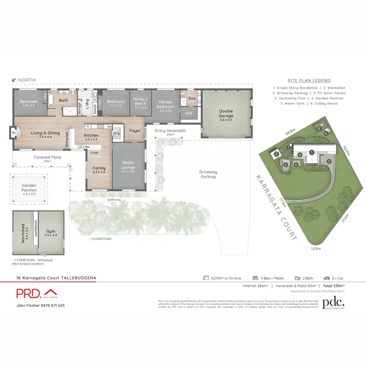 Floorplan of Homely house listing, 18 Karragata Court, Tallebudgera QLD 4228