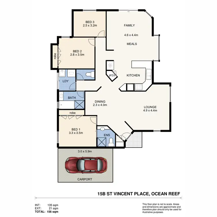 Floorplan of Homely house listing, 15B St Vincent Place, Ocean Reef WA 6027