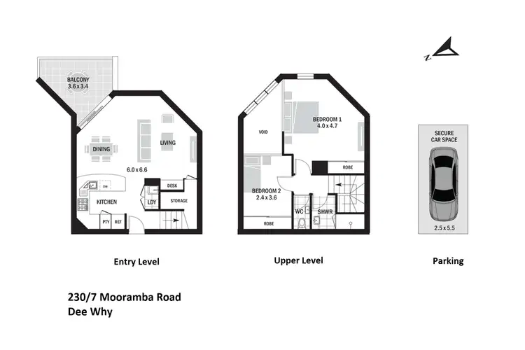 Floorplan of Homely apartment listing, 230/7 Mooramba Road, Dee Why NSW 2099