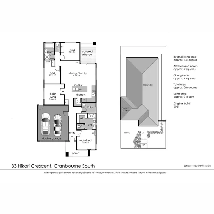 Floorplan of Homely house listing, 33 Hikari Crescent, Cranbourne South VIC 3977