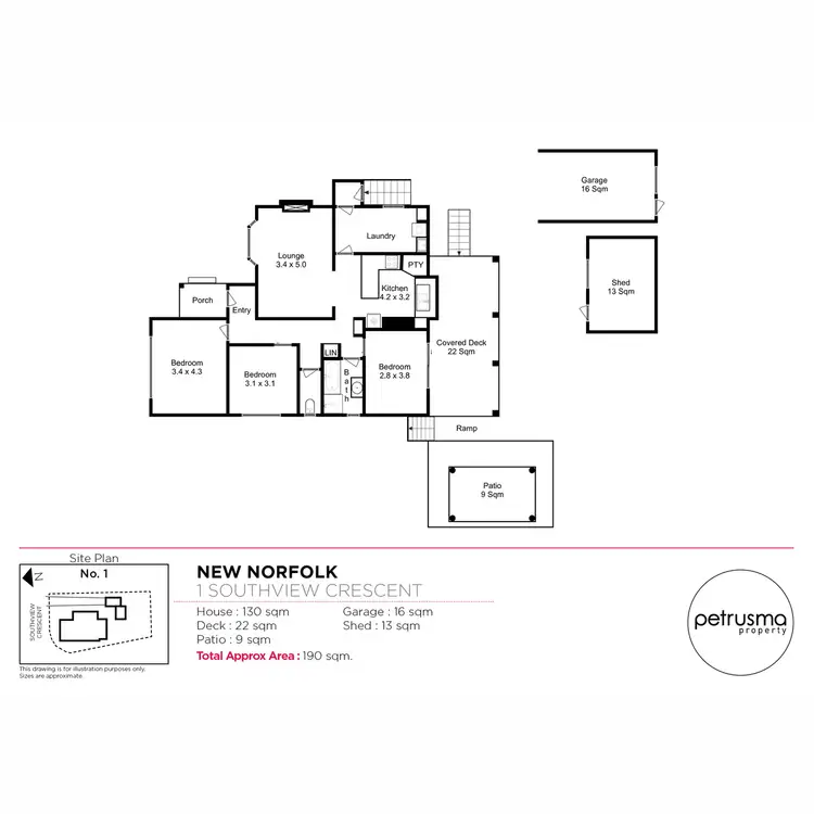 Floorplan of Homely house listing, 1 Southview Crescent, New Norfolk TAS 7140