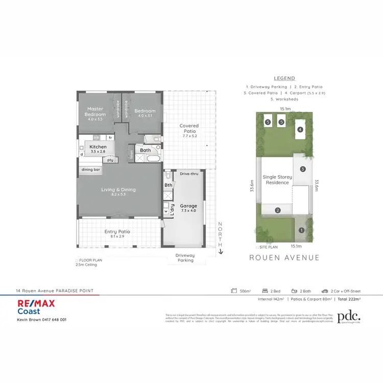 Floorplan of Homely house listing, 14 Rouen Avenue, Paradise Point QLD 4216