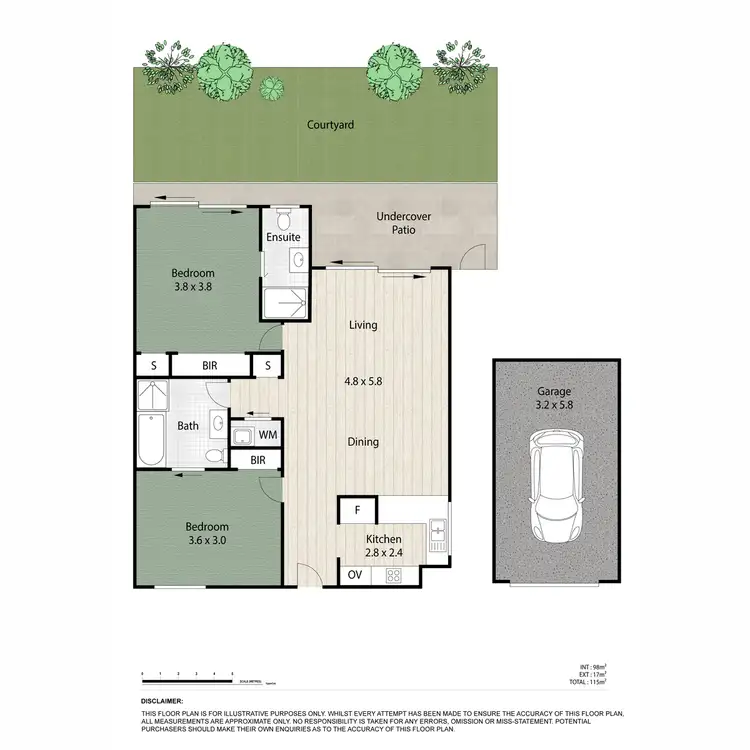 Floorplan of Homely unit listing, 2/69 Wagner Road, Clayfield QLD 4011