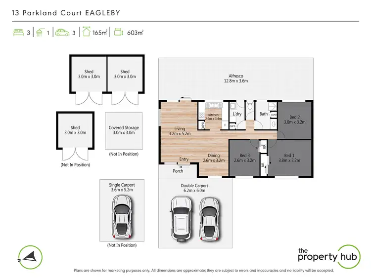 Floorplan of Homely house listing, 13 Parkland Court, Eagleby QLD 4207
