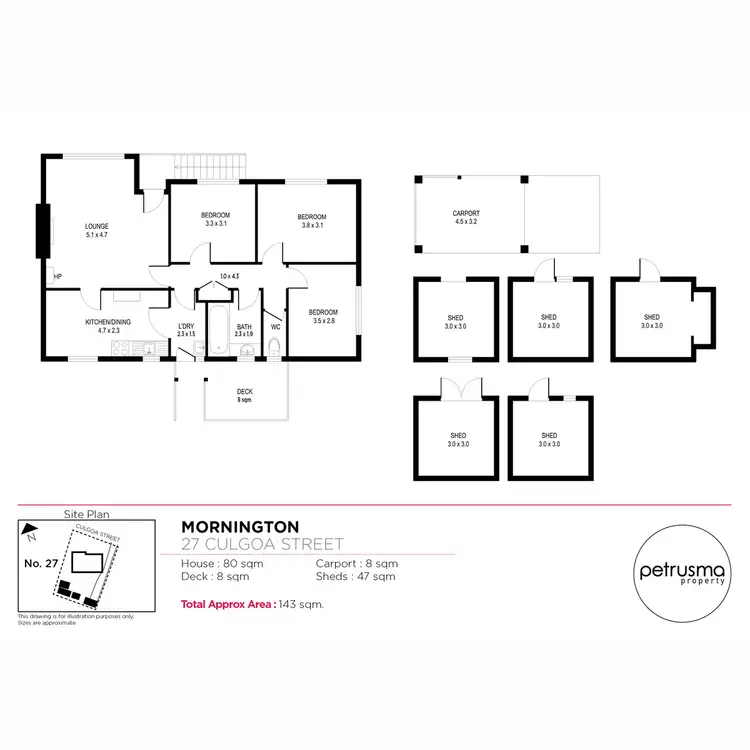 Floorplan of Homely house listing, 27 Culgoa Street, Mornington TAS 7018